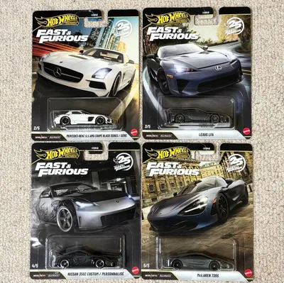 ホットウィール ワイルドスピード 4種セット _ FAST & FURIOUS