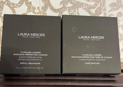 LAURA MERCIER クッションファンデ レフィル 1W1 & ケース