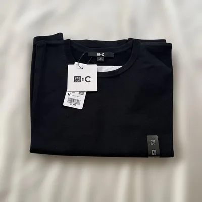 UNIQLO :C 半袖ニット ブラック M