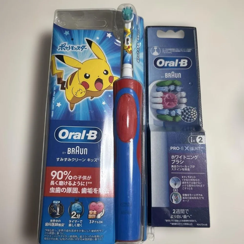 Oral-B すみずみクリーン キッズ ポケモン 電動歯ブラシ 本体