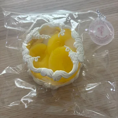 bloomingjapanスクイーズ 小恩 ブルーミング水晶ケーキ 黄桃