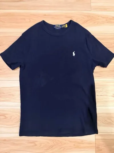 POLO RALPH LAUREN ワッフルニット ネイビー メンズ XS