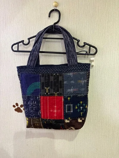 ハンドメイド パッチワーク トートバッグ