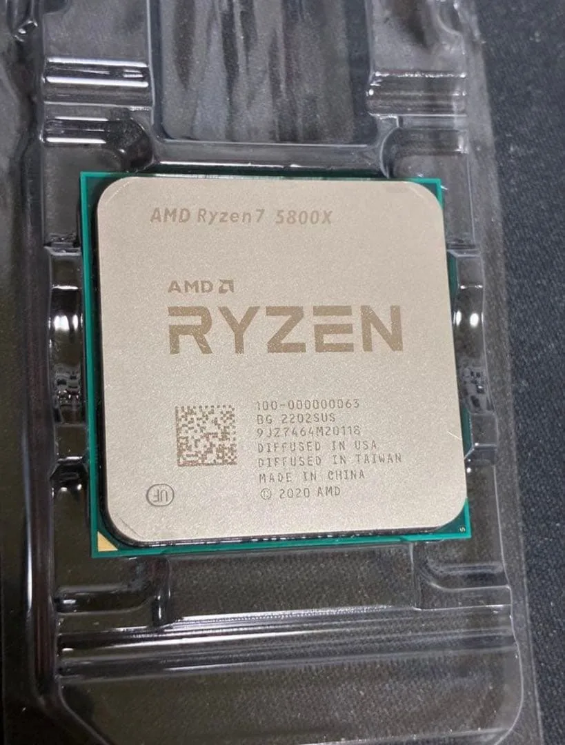 AMD Ryzen 7 5800X CPU main unit operation unconfirmed