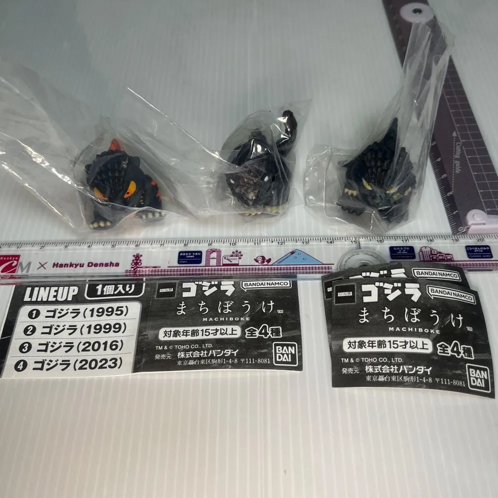 ガチャのゴジラ まちぼうけの3種セット