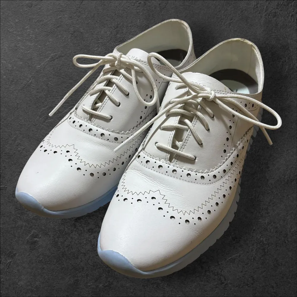 COLE HAAN ZEROGRAND ウィングチップ ホワイト 7 1/2