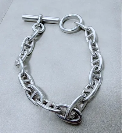 HERMES エルメス シェーヌダンクル ブレスレット 15コマ