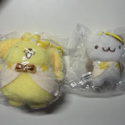 ポムポムプリン ぬいぐるみキーホルダー 2個セット