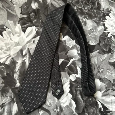Furbo design ネクタイ ブラック パープル ドット柄