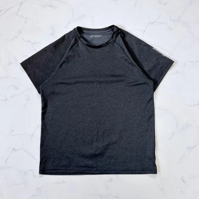 CLOSSHI/スポーツTシャツ/M/ダークグレー/半袖/吸汗速乾/ストレッチ