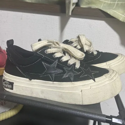 KAALIXTO Canvas Low スニーカー ブラック 厚底