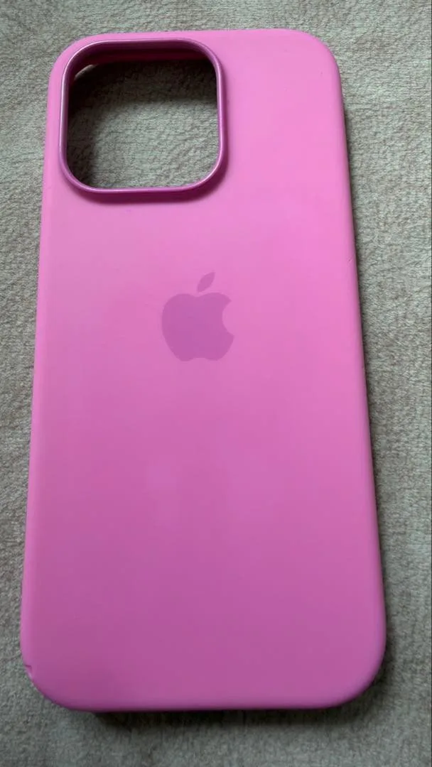 Apple純正 iPhone 16pro シリコーンケース ピオニー