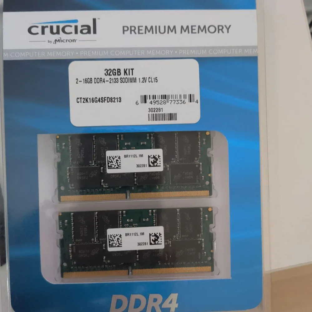 Crucial DDR4-2133 SODIMM 32GBキット