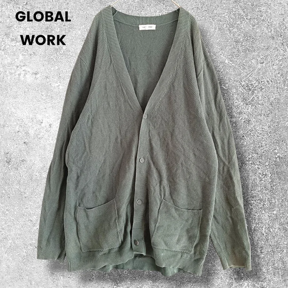 GLOBAL WORK グローバルワーク コットン カーディガン メンズ L