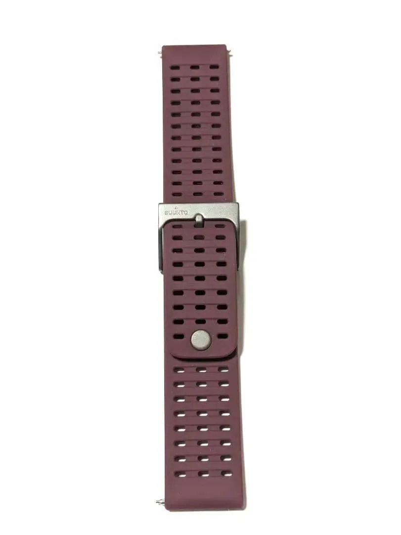 SUUNTO 純正 22mm シリコンバンド BLACK RUBY