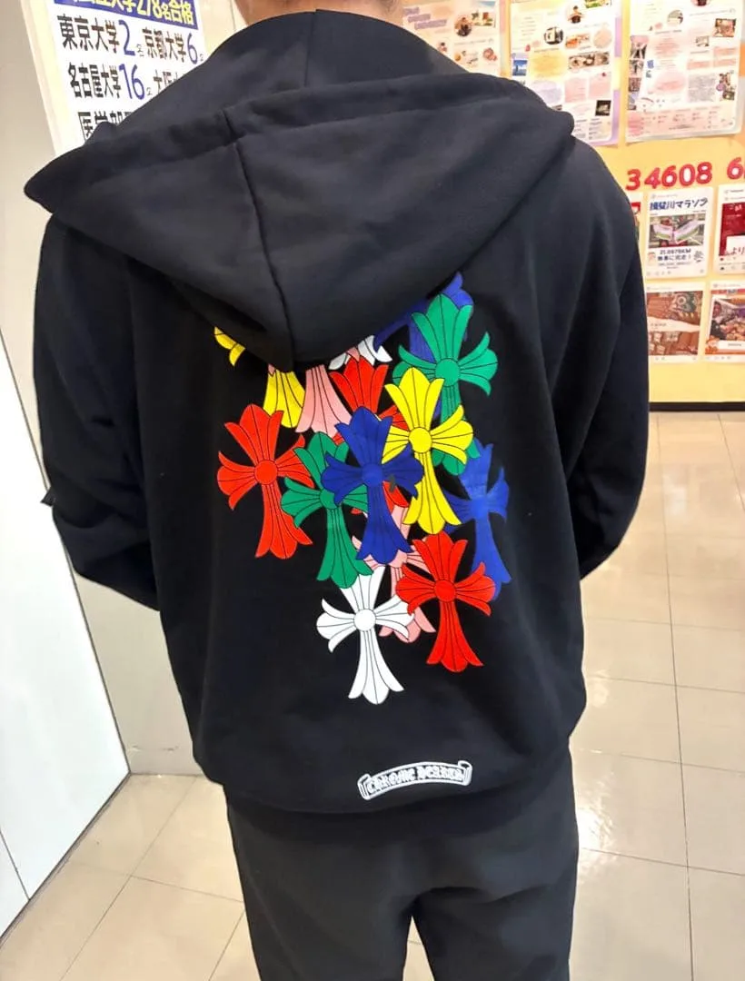 CHROME HEARTS マルチカラー クロス パーカー