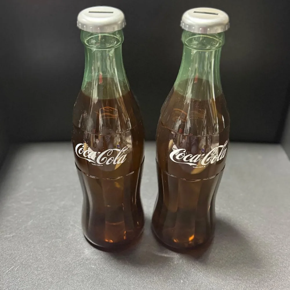 コカコーラ コンツアーボトル 貯金箱 2個セット 大型 36cm レトロ