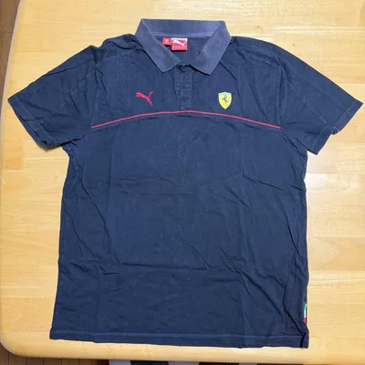 フェラーリ プーマ PUMA 黒 ポロシャツ 半袖 L