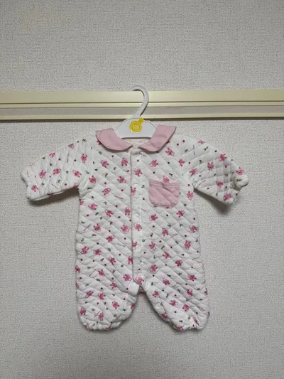 うさぎ柄 キルト カバーオール 60-70cm