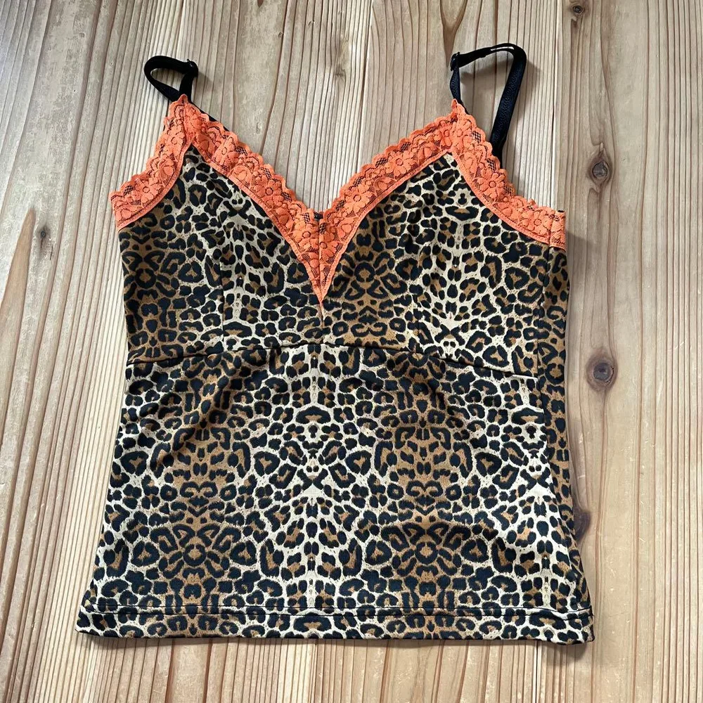 H&M DIVIDED レオパード柄 キャミソール
