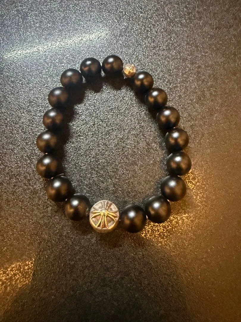 CHROME HEARTS ビーズブレスレットオニキス