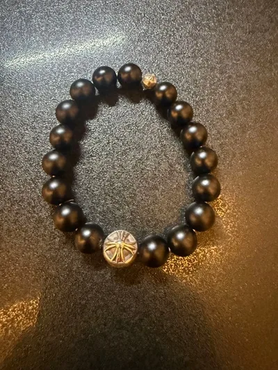 CHROME HEARTS ビーズブレスレットオニキス