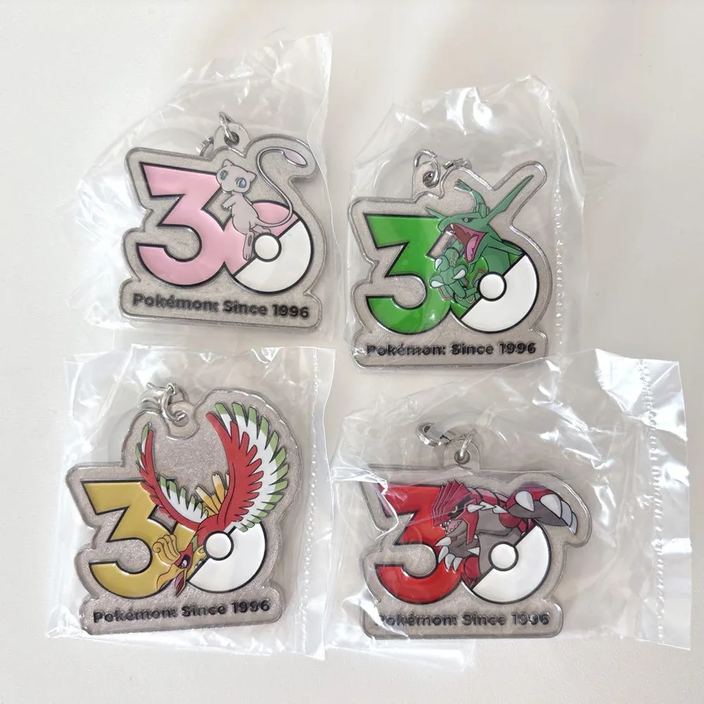 ポケモン メタルチャームマスコット ミュウ レックウザ ホウオウ グラードン