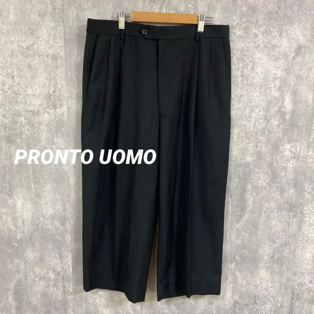 PRONTO UOMO プロントウォモ ウールパンツ スラックス 丈短め 34
