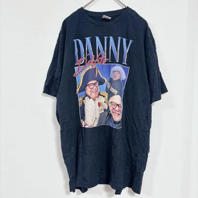 ウニーク Tシャツ クルーネック 半袖 プリント L 黒 綿 デート 夏服