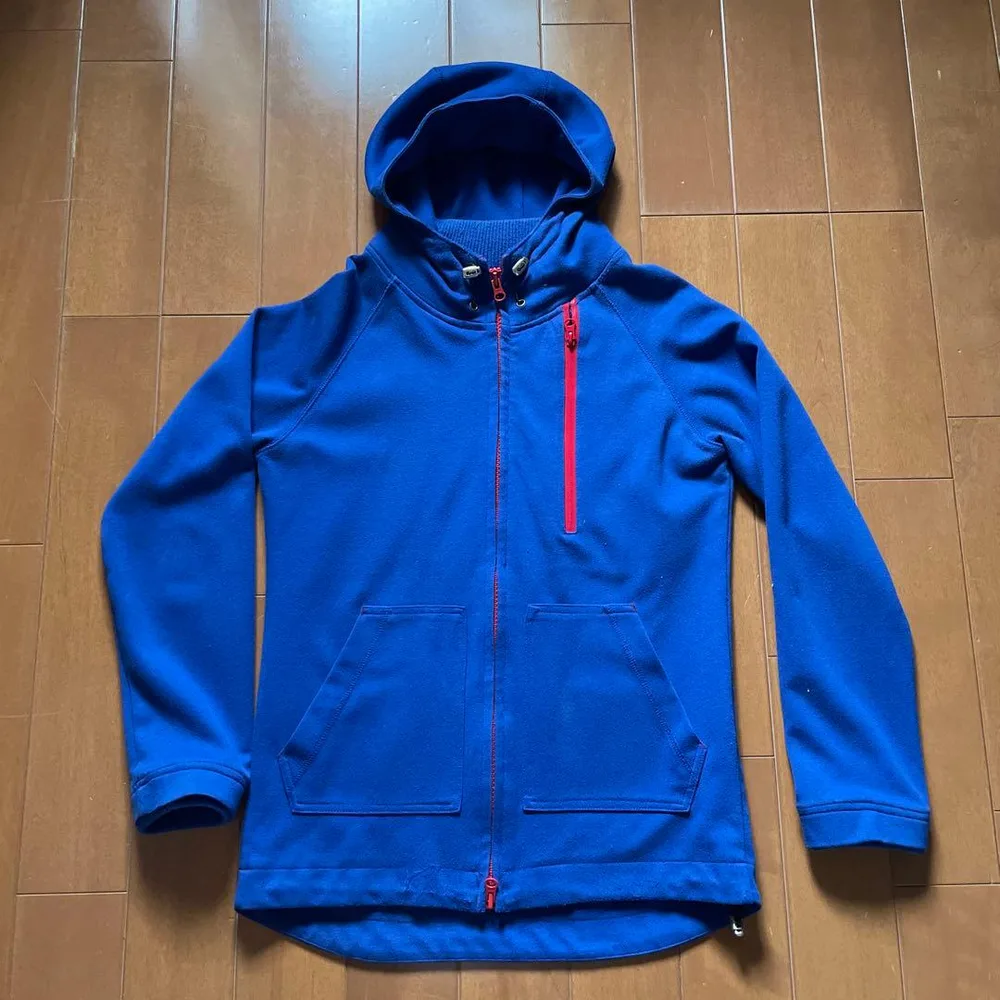 SIMPLICITE PLUS シンプリシテプリュス青色 フルジップ パーカー