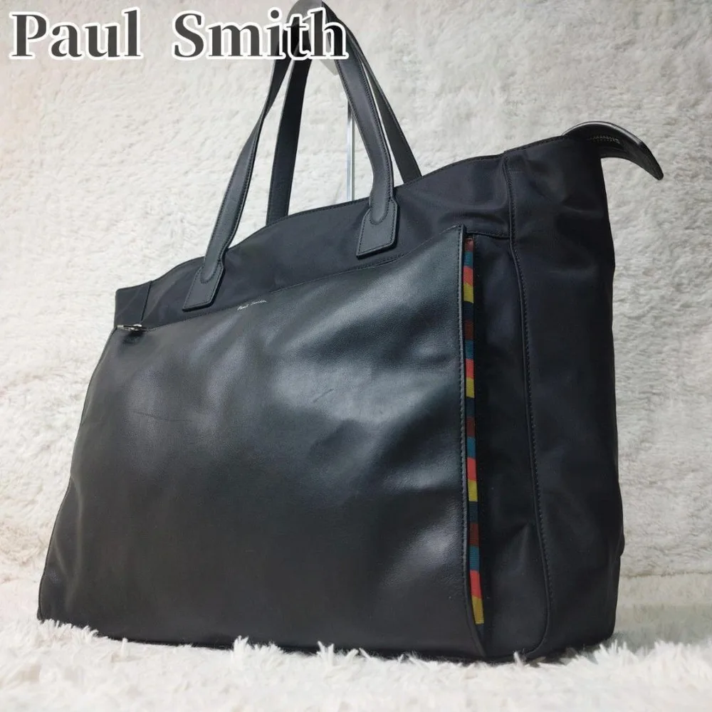 Paul Smith ポールスミス ナイロンブライト トートバッグ ストライプ