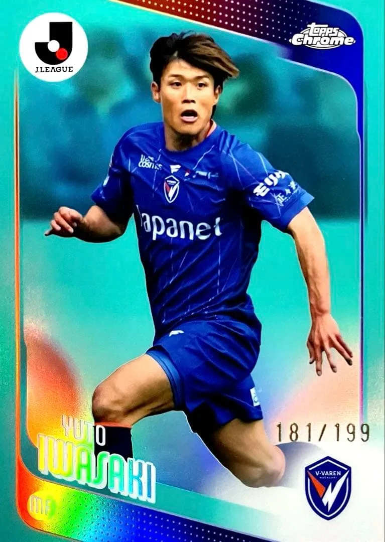 岩崎悠人 V・ファーレン長崎 アクアパラレル Topps Chrome Jリーグ
