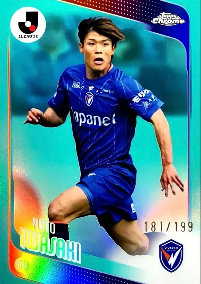 岩崎悠人 V・ファーレン長崎 アクアパラレル Topps Chrome Jリーグ