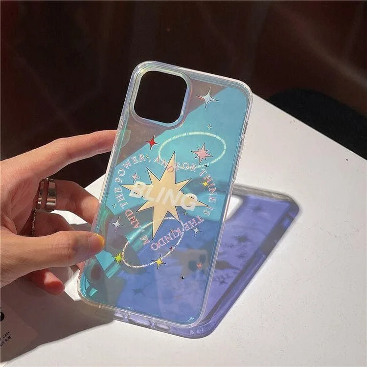 iphoneX/XS オーロラクリアケース ハードケース