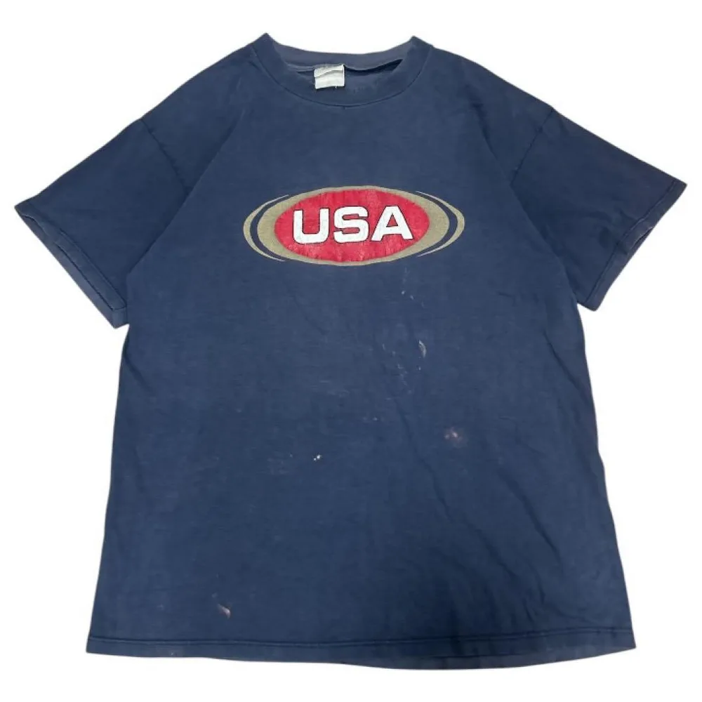 90s NIKE USAロゴ ヴィンテージ Tシャツ ネイビー