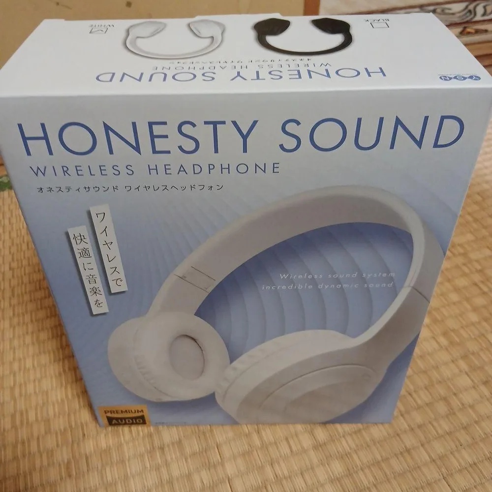 HONESTY SOUND ワイヤレスヘッドホン ホワイト プライズ品