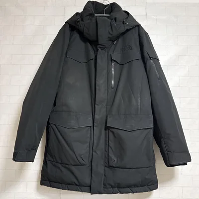 美品 ノースフェイス ホワイトレーベル ダウンジャケット 黒 XL S-239