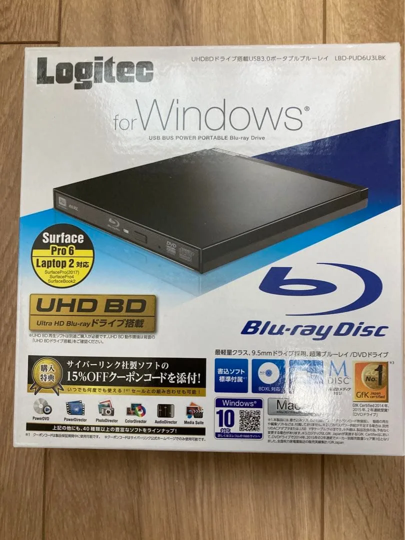 Logitec ポータブルBDドライブ LBD-PUD6U3LBK