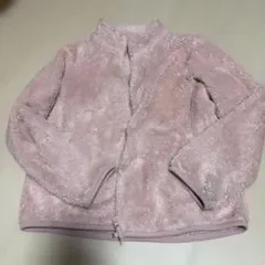 ユニクロ キッズ フリースジャケット ピンク 150