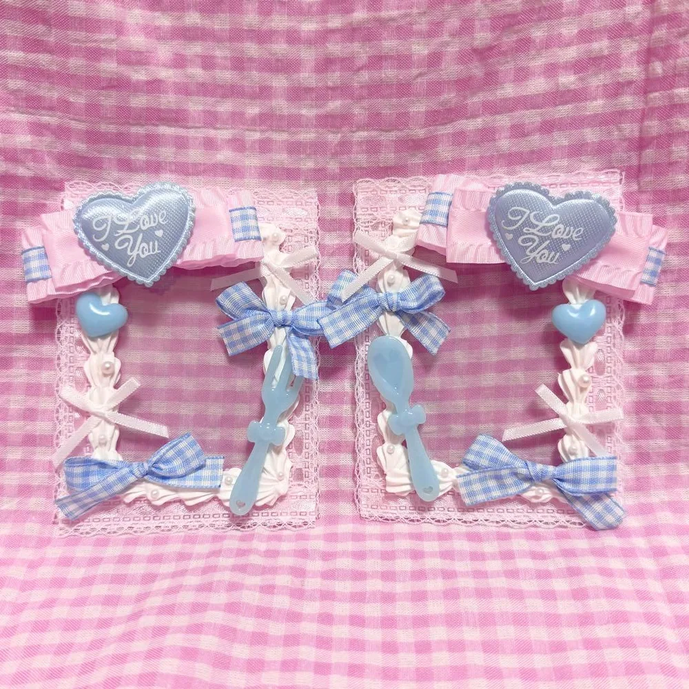♥ B8 トレカケース ホイップデコ 硬質ケース ピンク×水色 2個セット ♥