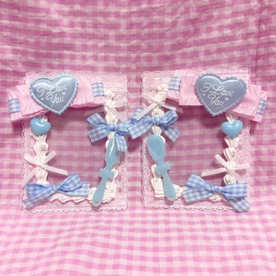 ♥ B8 トレカケース ホイップデコ 硬質ケース ピンク×水色 2個セット ♥