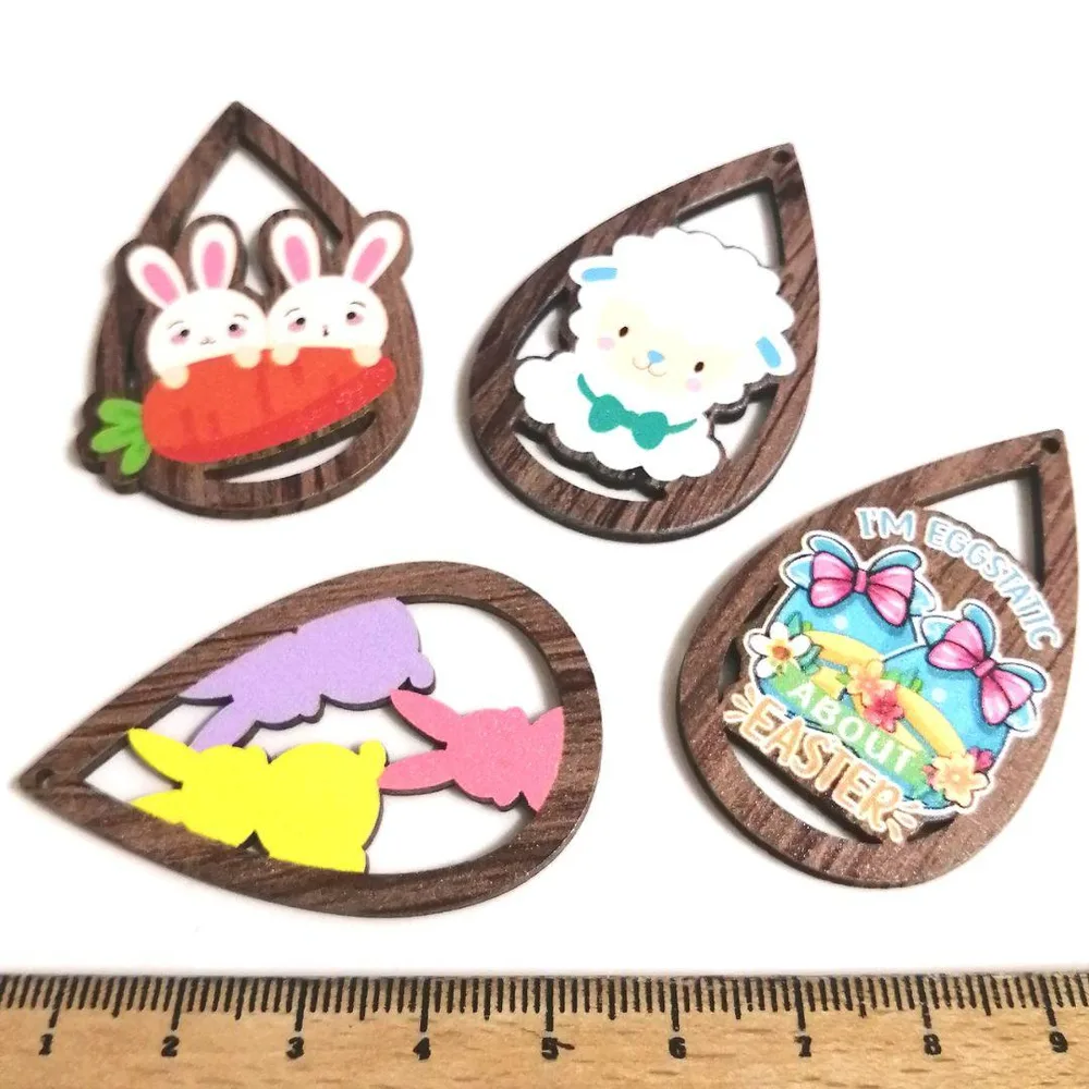 2点限り⭐イースター③.。.:*4個♡木製チャーム