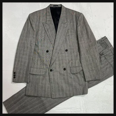 MOLLE UN HOMME ダブルブレストセットアップ グレー