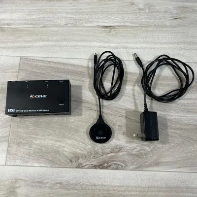KCEVE 2x2 DP+HD デュアルモニター KVMスイッチ