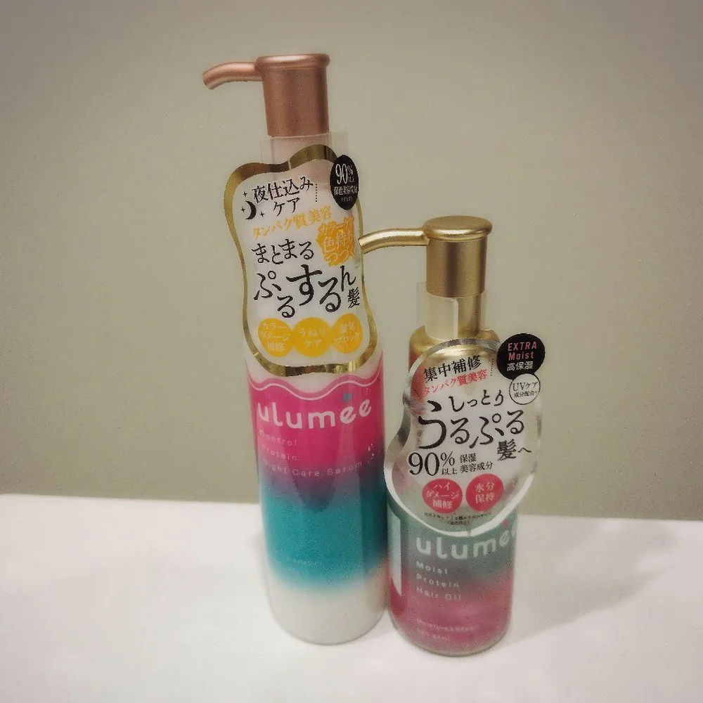 未使用 ulumee コントロールプロテイン ナイトケアセラム ヘアオイル