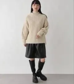キラキララメニットプルオーバー