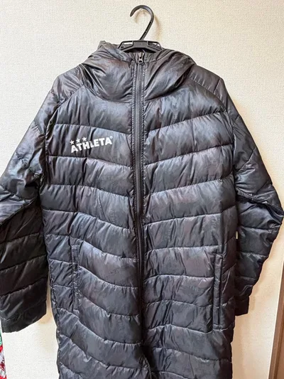 【最終値下げ!!】ATHLETA ベンチコート ブラック 迷彩柄