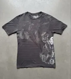 Drifter アートグラフィックTシャツ L 墨黒 グランジ Y2K