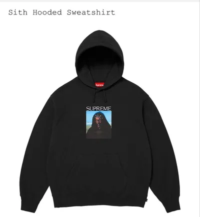 Supreme Sith Hooded Sweatshirt "Black"