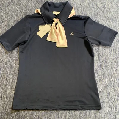 G's GOLF レディース ゴルフウェア ポロシャツ ネイビー Mサイズ